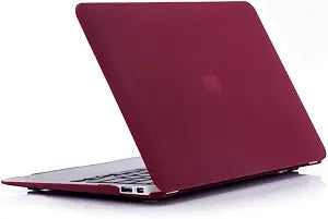 RUBAN Compatible with MacBook Air 11 Inch Case Model A1370 A1465, Soft Touch Plastic Hard Shell Case Bundle for Mac Air 11.6 (Wine RED)