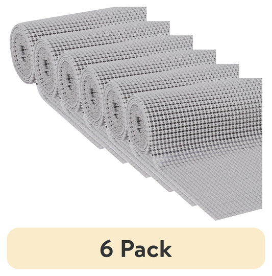(6 pack) EasyLiner Select Grip Shelf Liner, Light Gray, 20 in. x 6 ft. Roll