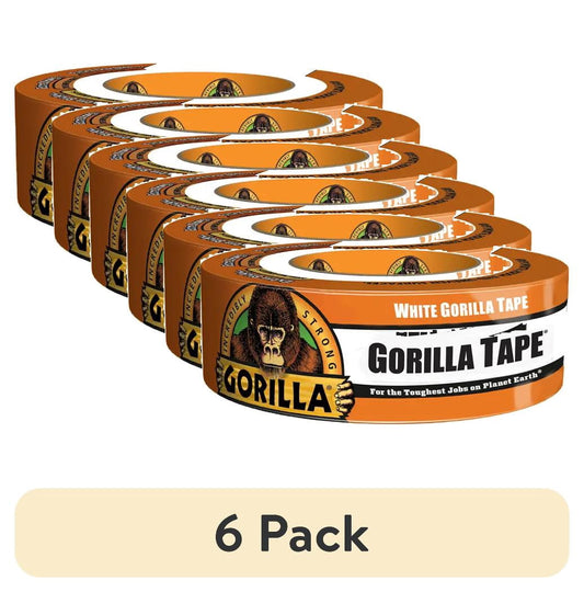 (6 pack) Gorilla Glue 30yd White Tape, Pack of 1