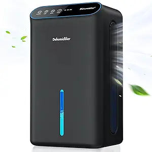 Dehumidifiers for Home, 85oz Large Tank Dehumidifier with Auto Shut Off, Sleep Mode <35dB, Aromatherapy, 7-Color LED Light, 24H Timer for Bathroom Bedroom RV