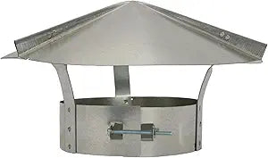 Cone Top Chimney Cap in Galvanized Steel (10 Inch)