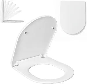 Elongated Toilet Seat D/U 18-InSoft-Close, Quick-Release for Easy Cleaning