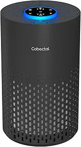Air Purifiers for Bedroom Home, Cobectal Air Cleaner with H14 True HEPA 3-in-1 Filter for Room up to 1050 ft┬▓, Sleep Mode & Aroma Function, Portable Air Purifiers for Office, Dorm, RVs, Black