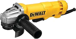 DEWALT Angle Grinder, 4.5 Inch, 11 Amp, 11,000 rpm, With Paddle Switch, Ergonomic Compact Design Grinder Tool (DWE402)