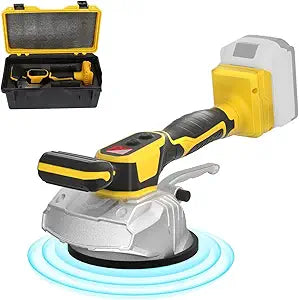 2026 New Model Tile vibration tool for Dewalt 20V Battery,150W Tile Suction Cup Tool with 8 Speed,Suction Cup, Digital Display for Floor Tile Wall (Battery Not Included)