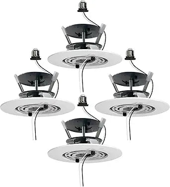 Jolux J Pro Recessed Can Light Conversion Kit to Ceiling Light Fixture, Pendant & Hanging Light and Fan Lights,Recessed Light Converter for Kitchen,Livingroom,Island,Dinning Room,4 Pack.
