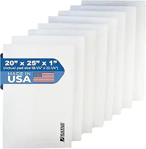 RAYAIR SUPPLY 20x25 Replacement Filter Pads Compatible with Respicaire CG MicroCLean 95 Air Cleaner 20x25 Refills (4 Pack)