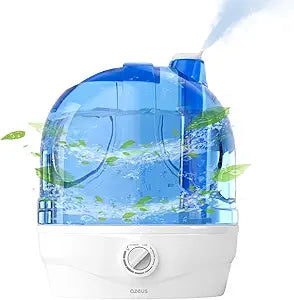 AZEUS Humidifiers, 2.8L Ultrasonic Cool Mist Humidifier for Large Room Babies Office, Quiet Humidifiers with Microporous filters, Lasts up to 50 Hours, Auto Shut-Off (BPA-Free)