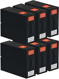 Aokeyee Bed Sheet Organizers and Storage - 6 Pack (Queen Or King Size), Foldable Storage Bins Closet Organizers And Containers for Duvet Covers, Blankets, Pillowcases, Bedding Clothes, Black