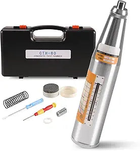 MOETER Concrete Rebound Hammer Tester, Concrete Strength Tester with 10-70MPa Test Range, Portable Mechanical Resiliometer Test Meter Tool