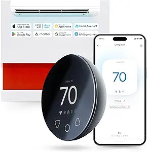 Boldr Klima Smart Thermostat for Air Conditioners, Window A/C, Mini Splits & Heat Pumps - Alexa & Google Home Compatible, WiFi Control App, Energy Saving, Easy DIY Install, Graphite Grey