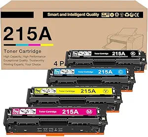 215A Compatible for HP Color Laser pro MFP M183fw M183nw M182nw M155a M155nw 215A Toner Cartridge Chip 4 Packs W2310A W2311A W2312A W2313A