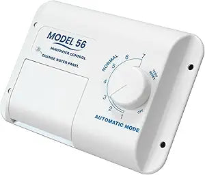 Almond-colored Model 56 Automatic Whole House Humidifier Control Humidistat with Outdoor Temperature Sensor for Whole-House Humidifiers, Low Voltage 24VAC