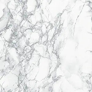 d-c-fix 346-0306-2PKA Decorative Self-Adhesive Film, Grey Marble, 17" x 78" Roll, 2-Pack with Applicator