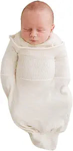 Swaddelini Organic Cotton Sleep Sack, Swaddle for Newborns, 0-3 Month Baby Sleep Sack, 12-18 pounds, Made in USA