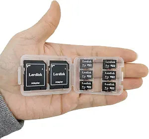 Factory Wholesale Micro SD Card 2GB Pack of 6 in Bulk MicroSD with SD Adapter Produced by Authorized Licencee(2GB C6)