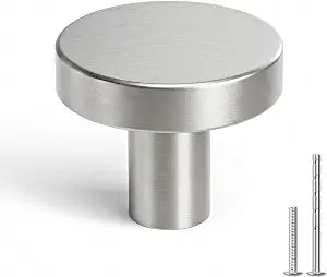 homdiy 10 Pack Brushed Nickel Cabinet Knobs Silver Closet Knobs
