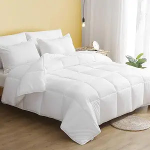 DWR 100% Cotton Lightweight Down Alternative Comforter, Queen (88x88)
