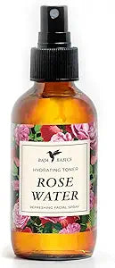 Baja Basics Rose Water Spray for Face & Hair, Toner Mist, 4 oz