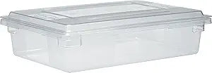Rubbermaid Commercial Products Polycarbonate Food Storage Box/Tote 8.5 Gallon Clear for Restaurant/Kitchen/Cafeteria