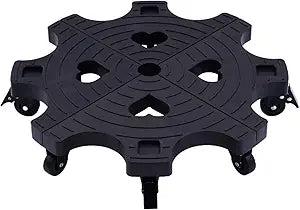 20" Plant Stand with Lockbable Wheels - Large Rolling Plant Caddy with Casters Heavy Duty 500lbs Indoor Outdoor Planter Trolley Plant Dolly Rolling Tray Coaster
