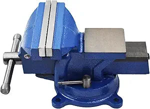 findmall 4" Bench Vise with Anvil 360 Swivel Locking Base Table top Clamp Heavy Duty Vice