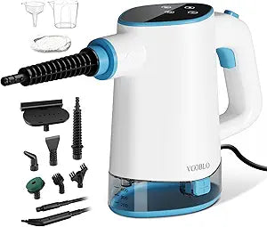 Steam Cleaner, 15s Fast Heat-Up & 500ml Removable Large Water Tank, Pressurized Handheld Steam Cleaner for Home, Multi-Surface Steamer for Cleaning Kitchen, Bathroom, Car, Floor, Furniture