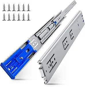 SLIDEWAY 200LBS Soft Close Heavy Duty Drawer Slides-26 Inch, Full Extension Heavy Duty Rail Runner Track, Ball Bearing Silent Glide Hardware for Cabinet, Tool Box, RV, Truck