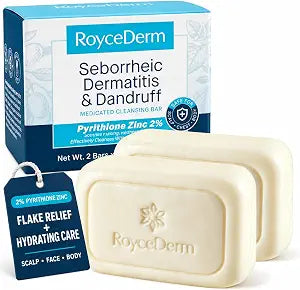 Roycederm 2% Pyrithione Zinc Bar Soap, Dandruff & Seborrheic Dermatitis