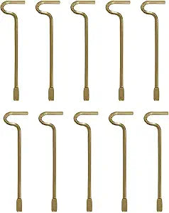 Bedroom/Bathroom Emergency Keys Compatible with Kwikset Interior Levers and Knobs - 10 Pack