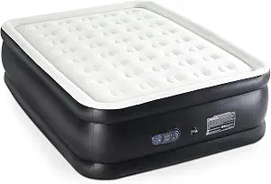 DUMOS Queen Air Mattress with Built-in High Capacity Pump- 18" Inflatable Blow Up Airbed, Double Height Air Bed for Home or Camping, Non-Slip Bottom Design, Weight Capacity 660 lbs