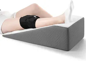 Hapiclody Leg Elevation Pillow for After Surgery  Knee Surgery Recovery Leg Support Pillow with Handle, Designed for Knee Replacement Recovery, Single Leg Elevating Wedge