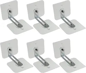 6-Piece No-Drill Furniture Anti-Tip Straps, Adhesive Wall Anchors for Safety, Secures Bookshelves, Wardrobes, Cabinets to Walls