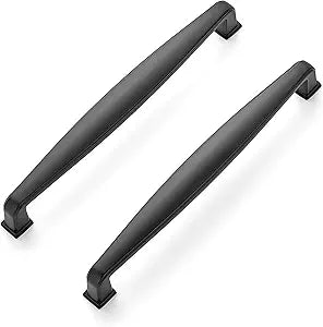 Ravinte 30 Pack Solid 6-1/4 Inch Matte Black Cabinet Handles - Black Drawer Pulls - Kitchen Cabinet Hardware - Cupboard Handles