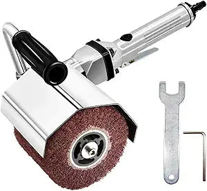 Burnishing Polishing Machine,Pneumatic Surface Conditioning Tool,Handheld Wheel Polisher Sander Wire Drawing Machine for Stainless Steel Metal Wood Polishing,2500RMP