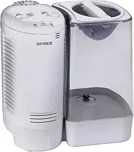 Optimus U-32010 3.0 Gallon Warm Mist Humidifier with Wicking Vapor System, White