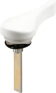 PRIME-LINE Sliding Door Latch Lever, 1-3/8", Tail, White (Single Pack)