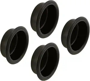 Prime-Line N 7569 Closet Door Finger Pull, 3/4 In., Matte Black Finish (4 Pack)