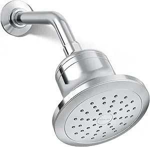 KOHLER K-33631-Y-CP Cinq Round Single-Function Filtered Showerhead, Five-Layer Filtration, 2.5 GPM, Full Coverage Spray, Premium Durable Material, Polished Chrome