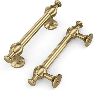 Rergy 10 Pack 3 Inch Champagne Bronze Cabinet Pulls Oval Handles