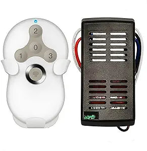 Universal Ceiling Fan Remote Control Kit Dimmable, Replacement for Hunter Hampton Bay Harbor Breeze,Compatible with Hunter 99122 99123 99600, 3-Speed, with Self-Learning