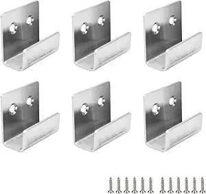 Stainless Steel Wall Hanger Fastener Bracket for Ceramic Tile Display- 6pcs