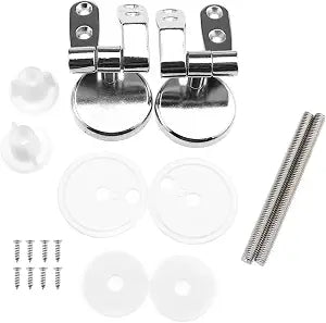 SING F LTD Zinc Alloy Finished Replacement Universal WC Hinge for MDF Wooden Toilet Seat Resin Toilet Cover