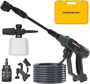 Cleaning Tool Compatible with Dewalt 20V MAX Battery, Lightweight 2.2 LBS, with 16.4FT Hose & 6-in-1 Nozzle + Attachment for Car, Patio and Fence Cleaning (Tool Only)