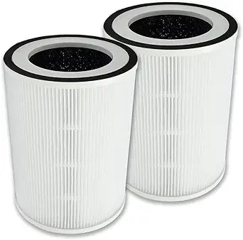 PUREBURG Replacement Filter Compatible with Afloia Pluto Air Purifier, 2-Pack H13 HEPA Activated Carbon 2-in-1 & 4 Mesh Pre-Filters (washable) For Air Clean Dust VOCs Odor