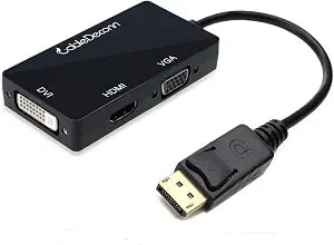 Multi-Function Displayport Dp to HDMI/DVI/VGA Male to Female 3-in-1 Adapter Converter Cable