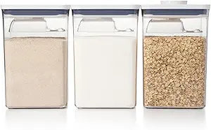 OXO New Good Grips 6Piece POP Container Bulk Set, Stackable with Attached  Cup Scoops, Panty Organization and Storage