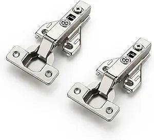 Ravinte 10 Pairs 20 Packs Full Overlay Cabinet Door Hinges,105 Degree Adjustable Concealed Kitchen Cabinet Hinges Soft Close for Face Frame Cabinet