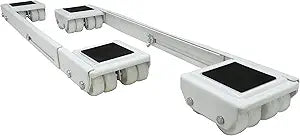 Shepherd Hardware 9601 Stamped Steel Adjustable Appliance Rollers, 2-Pack