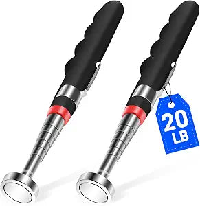 2PCS Telescoping Magnetic Pickup Tool with 20lb Pull Force, 30in